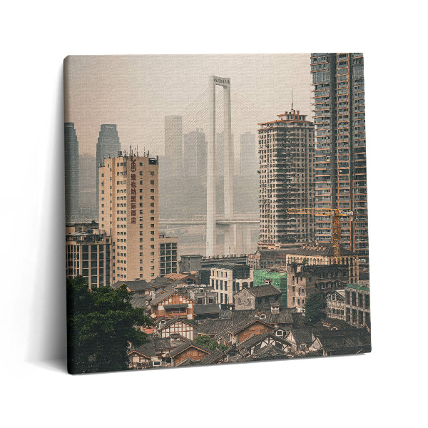 Tablou pe pânză canvas 60x60 Orașul Vechi Chongqing