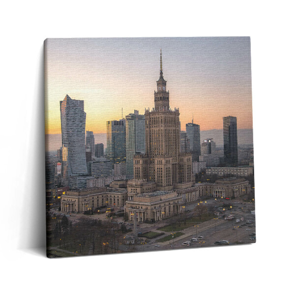 Tablou pe pânză canvas 60x60 Palatul Culturii și Științei Varșovia