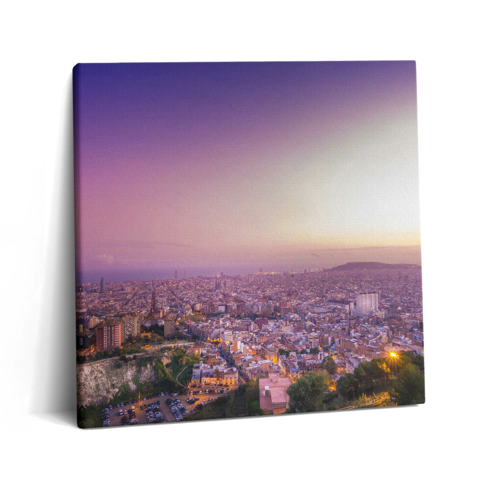 Tablou pe pânză canvas 60x60 Buncărele El Carmel din Barcelona