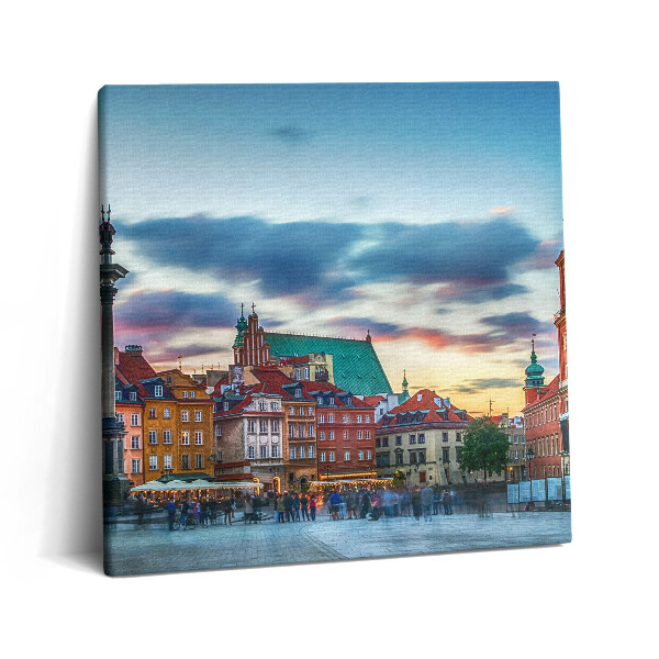 Tablou pe pânză canvas 60x60 Castelul Orașului Vechi din Varșovia