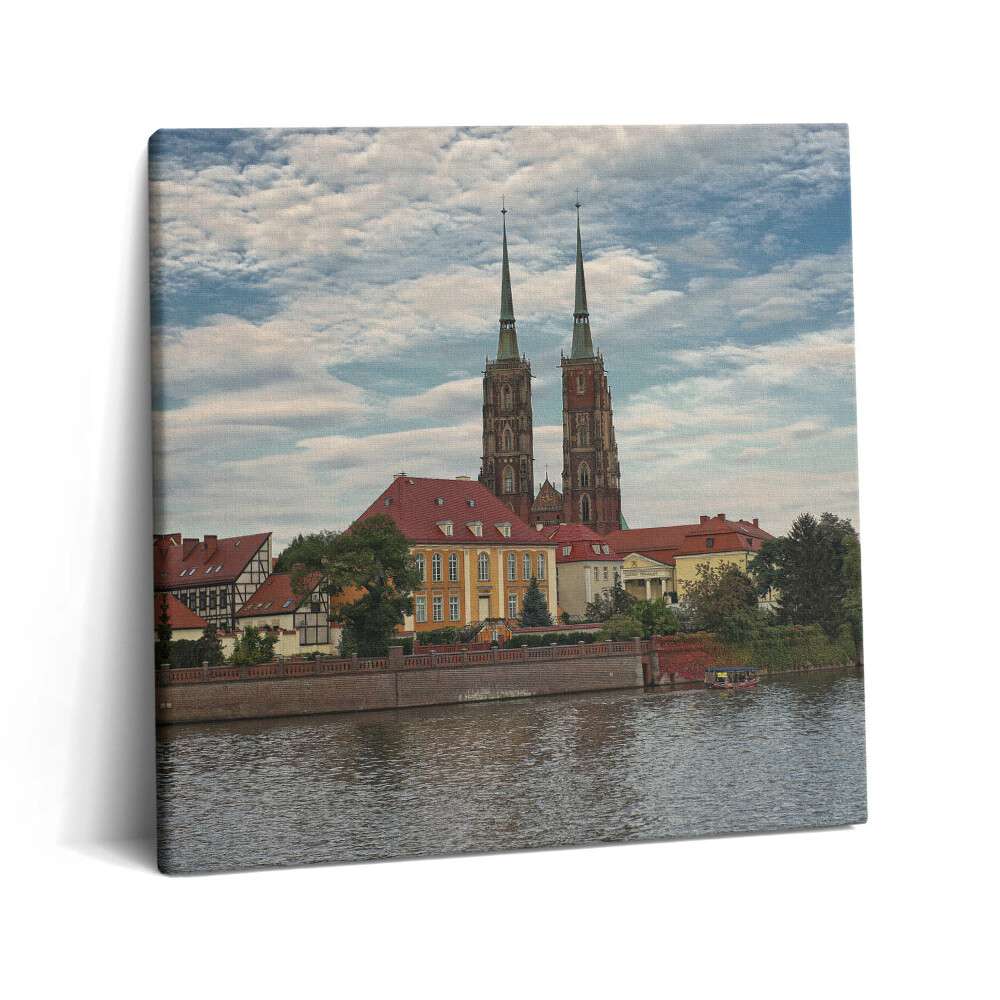 Tablou pe pânză canvas 60x60 Biserica din Wrocław