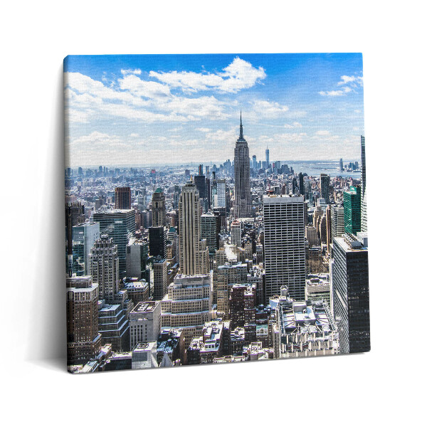 Tablou pe pânză canvas 60x60 Clădirea Empire State din New York