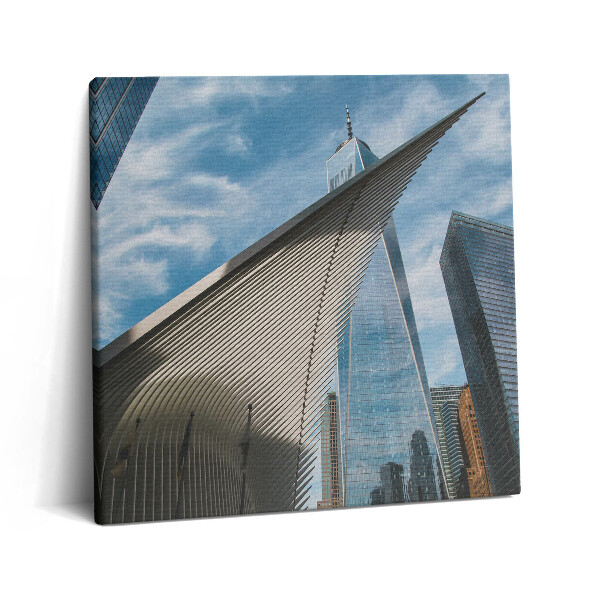 Tablou pe pânză canvas 60x60 Zgârie-nori din New York