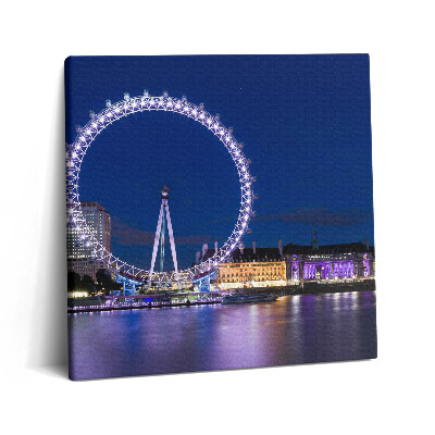 Tablou pe pânză canvas 60x60 London Eye Roata Ferris din Londra