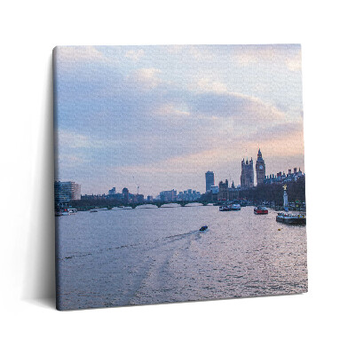 Tablou pe pânză canvas 60x60 Panorama orașului London Eye