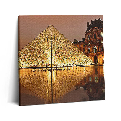 Tablou pe pânză canvas 60x60 Muzeul Luvru din Paris