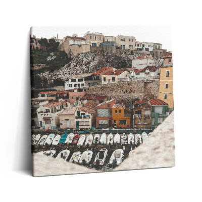 Tablou pe pânză canvas 60x60 Lodz și Orașul Vechi