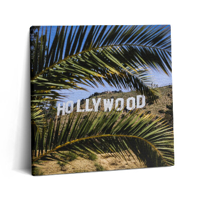 Tablou pe pânză canvas 60x60 Semnul Hollywood din Los Angeles