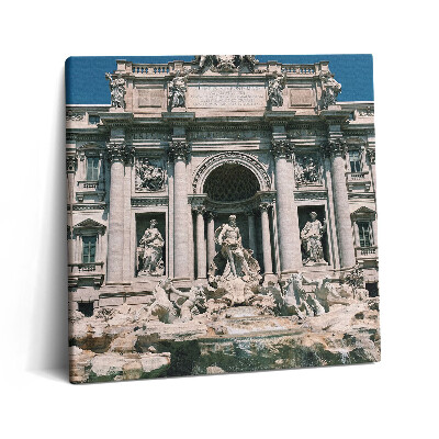 Tablou pe pânză canvas 60x60 Fântâna Trevi din Roma