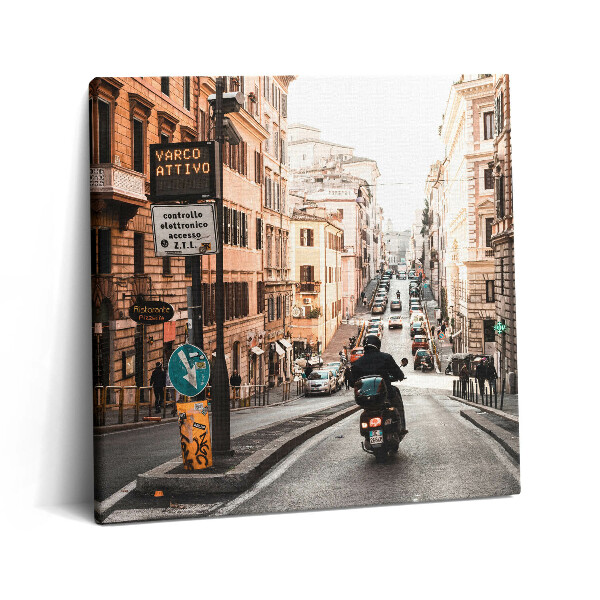 Tablou pe pânză canvas 60x60 Străzile Romei