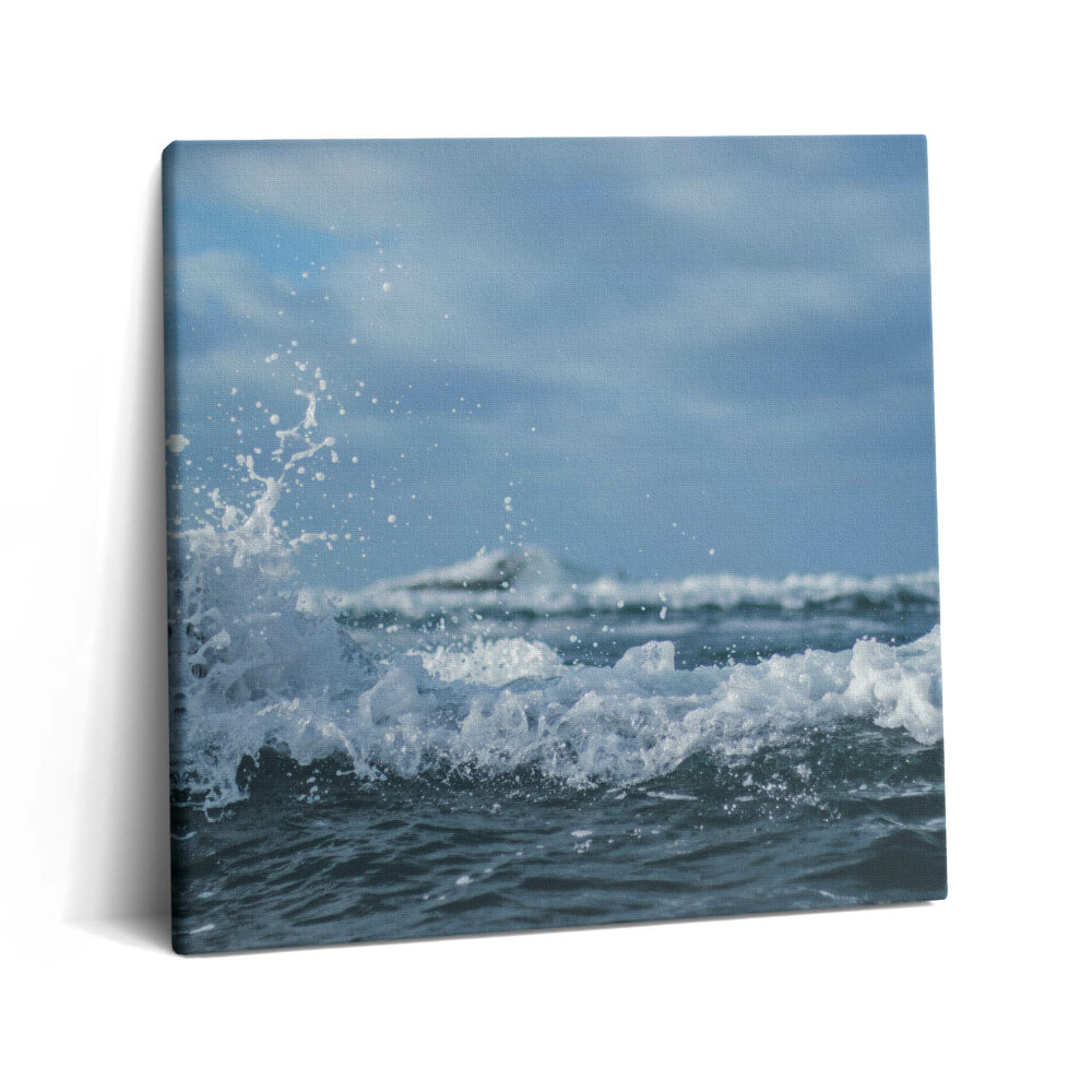 Tablou pe pânză canvas 60x60 Fotografie cu valurile mării