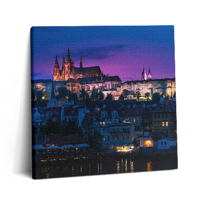 Tablou pe pânză canvas 60x60 Castelul din Praga