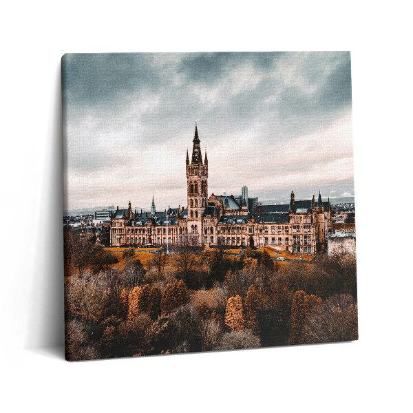 Tablou pe pânză canvas 60x60 Universitatea din Glasgow, Scoția