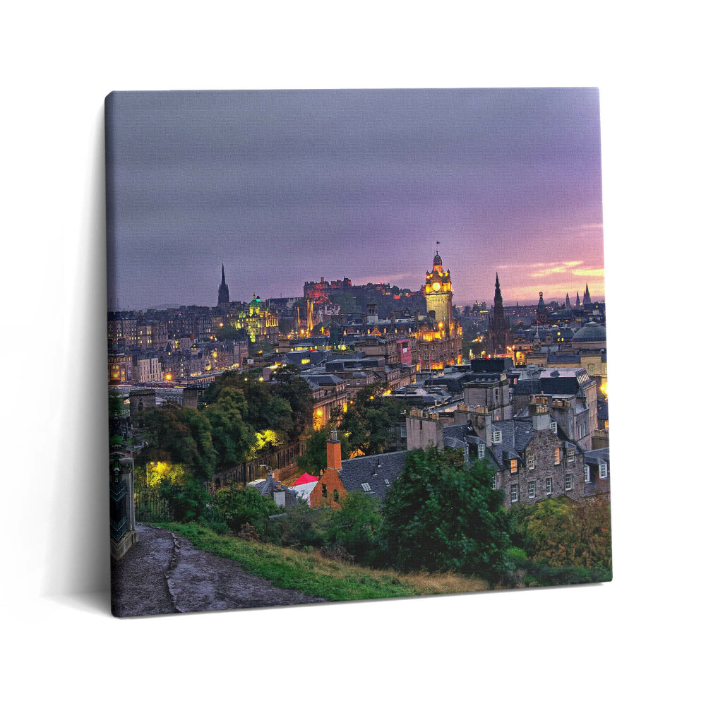 Tablou pe pânză canvas 60x60 Vedere a orașului Edinburgh de pe Calton Hill