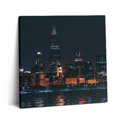 Tablou pe pânză canvas 60x60 Peisaj urban Chicago