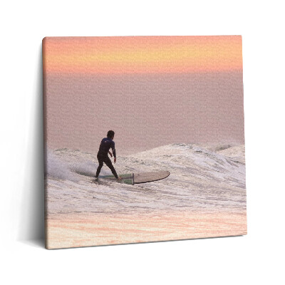 Tablou pe pânză canvas 60x60 Surfer în Hawaii