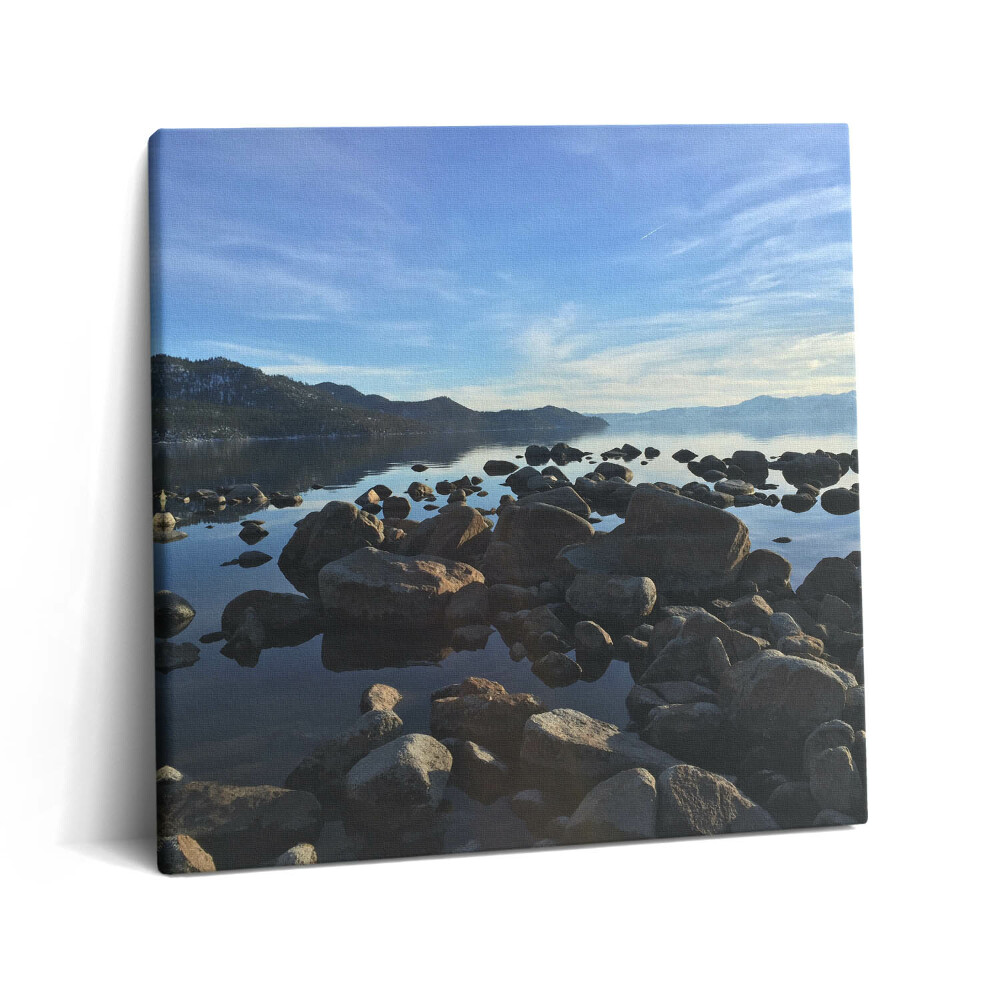 Tablou pe pânză canvas 60x60 Pietre sub un cer înnorat