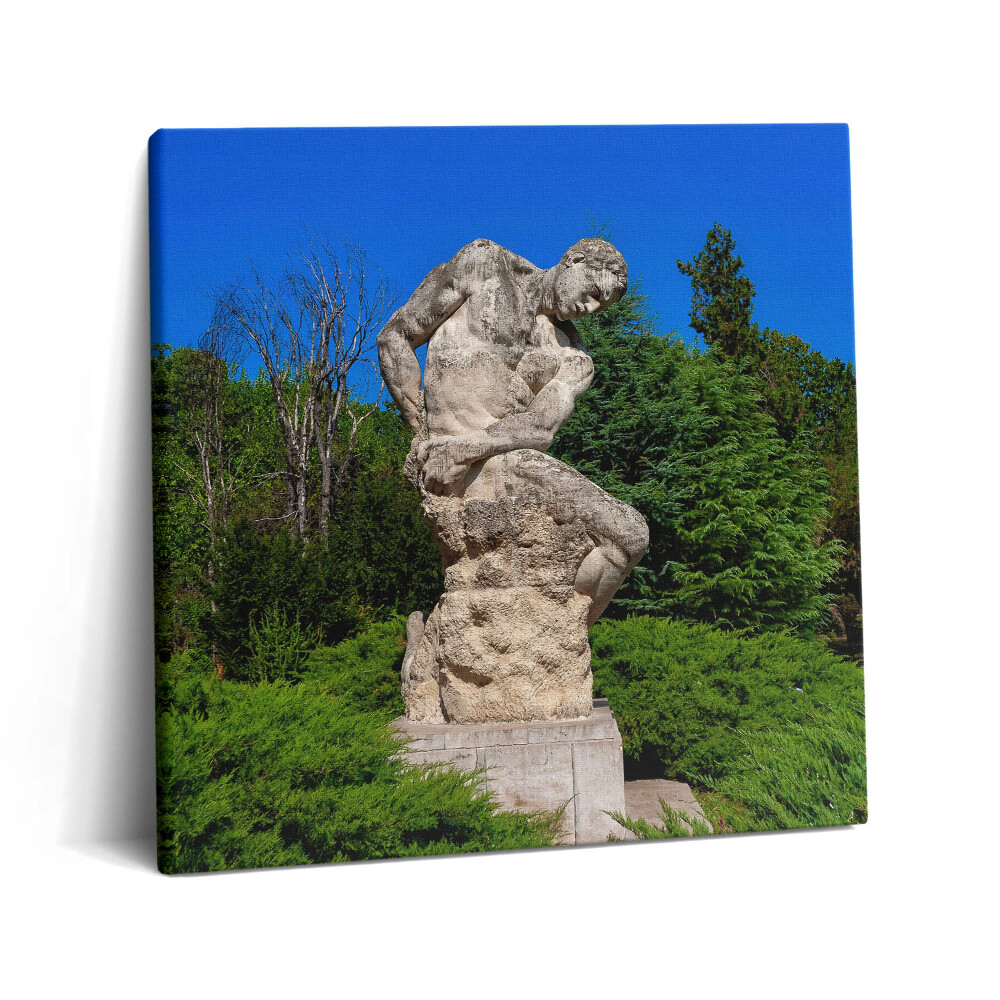 Tablou pe pânză canvas 60x60 O sculptură gigantică din București