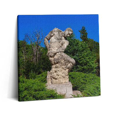 Tablou pe pânză canvas 60x60 O sculptură gigantică din București