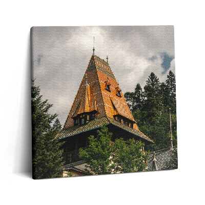 Tablou pe pânză canvas 60x60 Palatul Pelișor din România