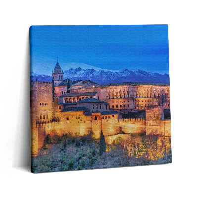 Tablou pe pânză canvas 60x60 Zidurile Granadei Andaluziei