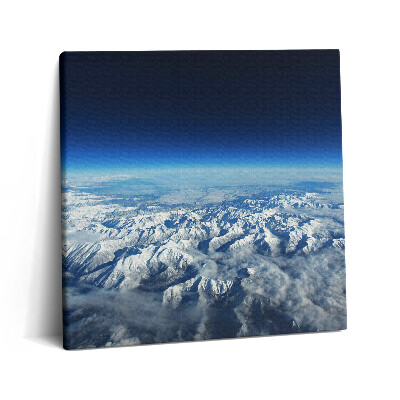 Tablou pe pânză canvas 60x60 Peisajul Pirineilor