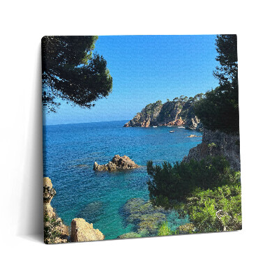 Tablou pe pânză canvas 60x60 Costa Brava