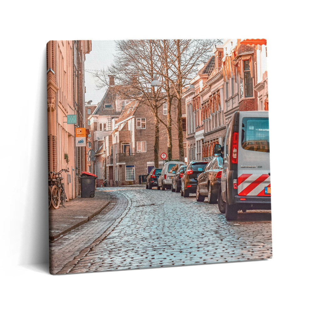 Tablou pe pânză canvas 60x60 Strada orașului