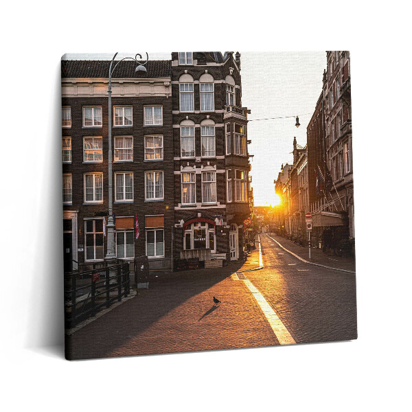 Tablou pe pânză canvas 60x60 Arhitectură în Amsterdam