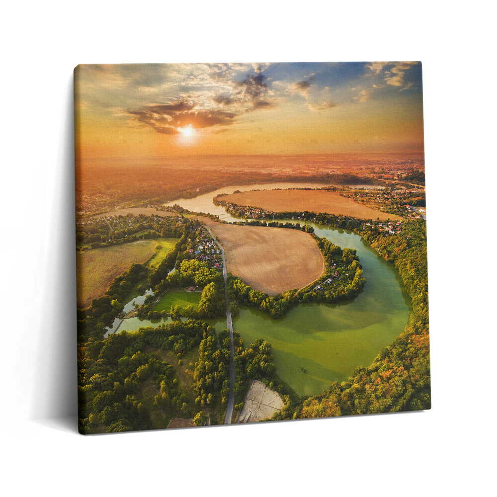 Tablou pe pânză canvas 60x60 Valea Cehiei Pilsen Litice