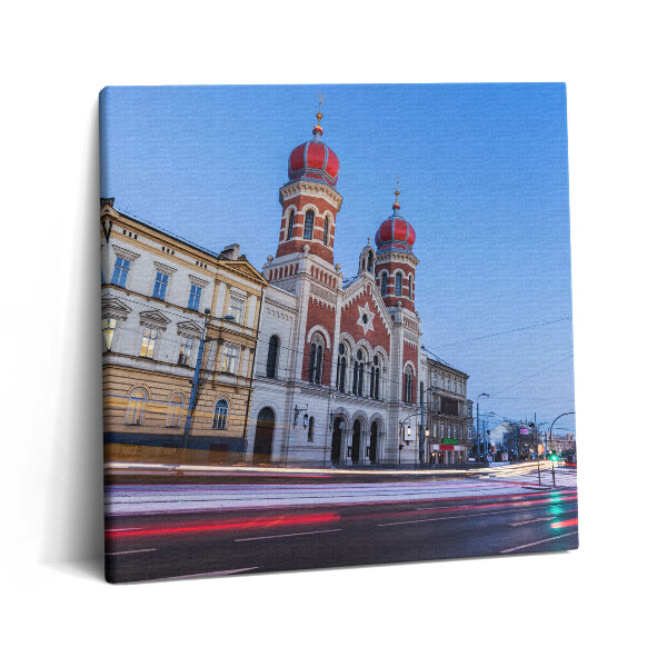 Tablou pe pânză canvas 60x60 Marea Sinagogă din Pilzno