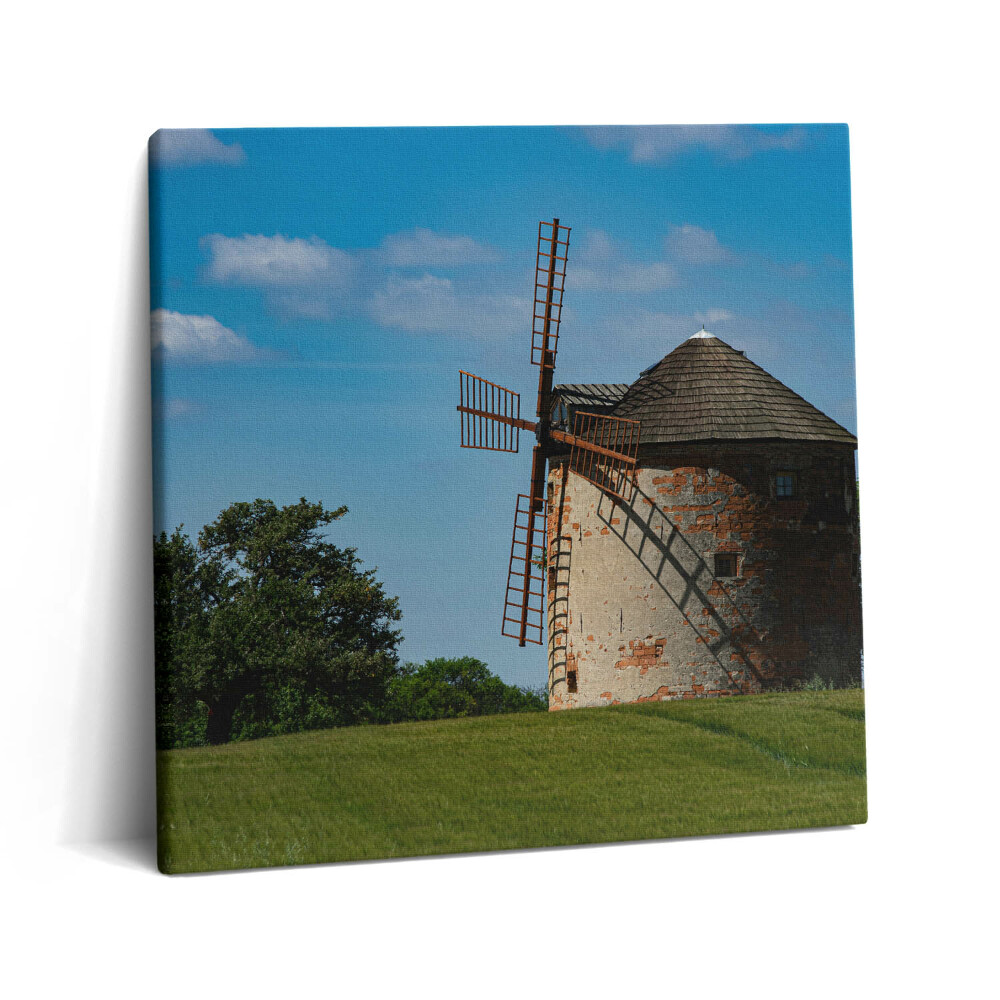Tablou pe pânză canvas 60x60 Moară de vânt în Moravia