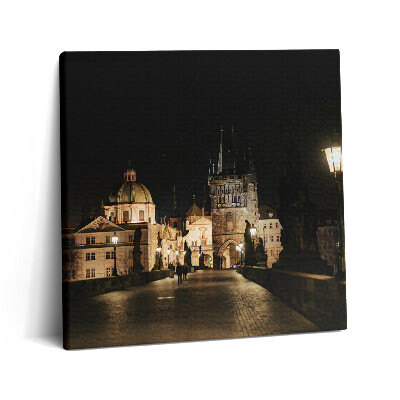 Tablou pe pânză canvas 60x60 Podul Carol din Praga