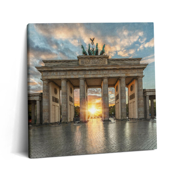 Tablou pe pânză canvas 60x60 Poarta Brandenburg din Berlin