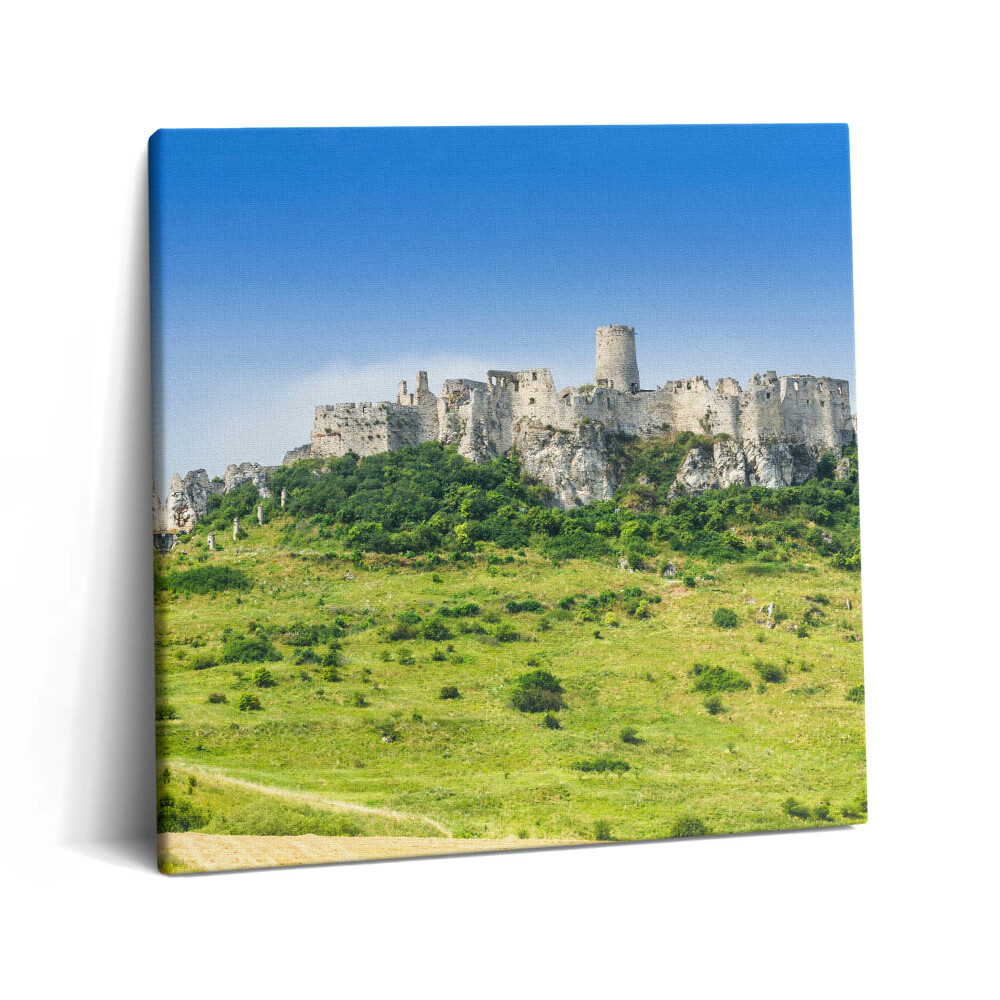 Tablou pe pânză canvas 60x60 Castelul Spiš din Slovacia