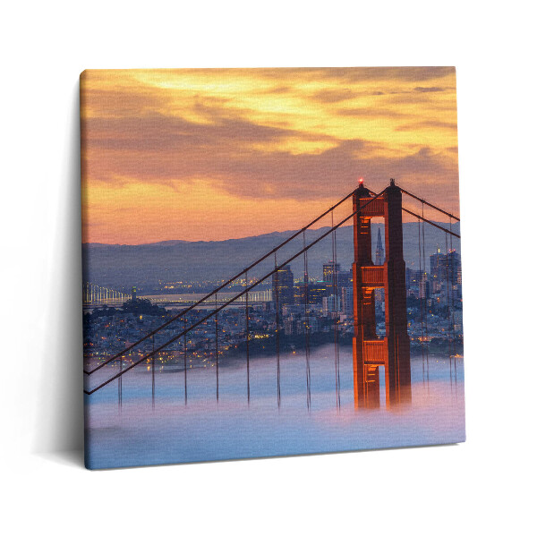 Tablou pe pânză canvas 60x60 Podul San Francisco