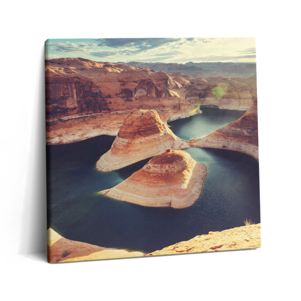 Tablou pe pânză canvas 60x60 Lacul Powell din SUA