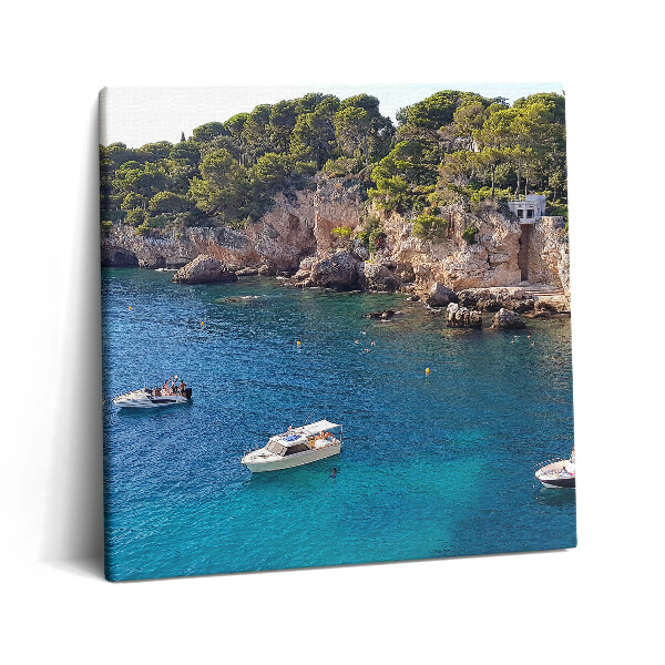 Tablou pe pânză canvas 60x60 Peisaj în Capul d'Antibes
