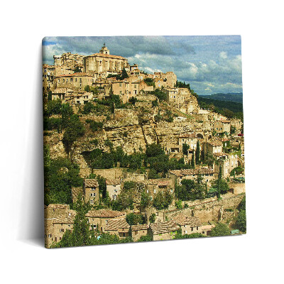 Tablou pe pânză canvas 60x60 Un castel în Provence, Franța