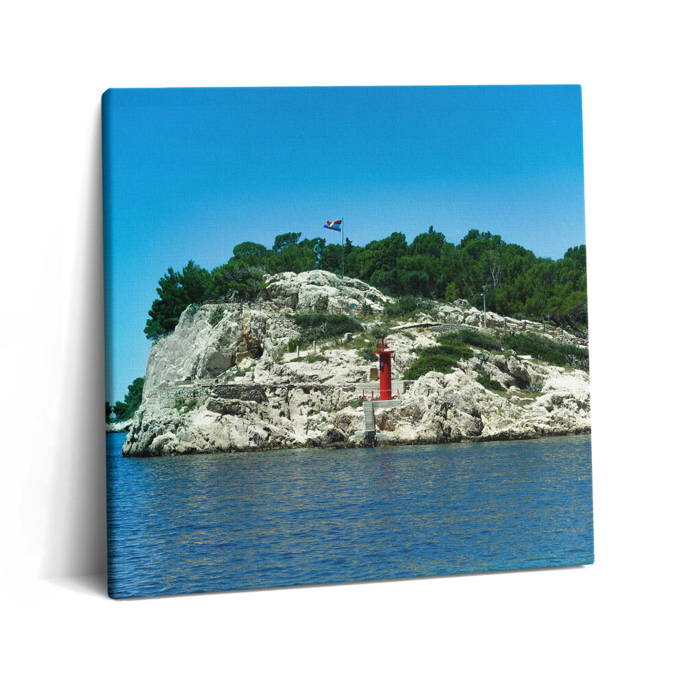 Tablou pe pânză canvas 60x60 Ruta pitorească din Split, Croația