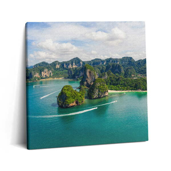 Tablou pe pânză canvas 60x60 Insulă în Thailanda