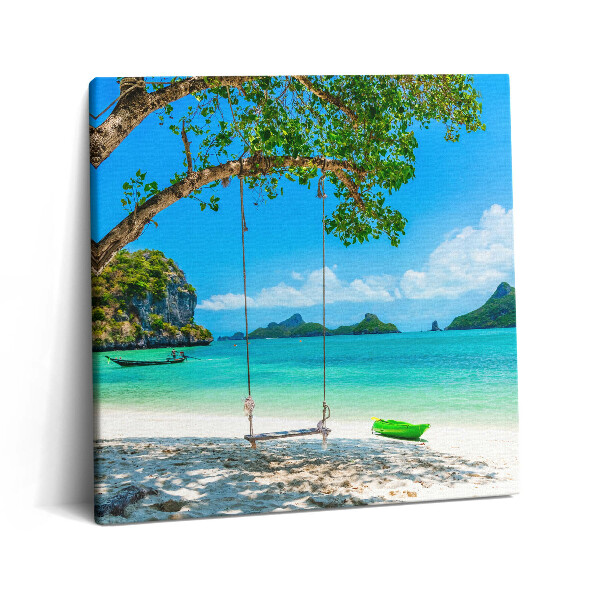 Tablou pe pânză canvas 60x60 Insulă însorită din Thailanda