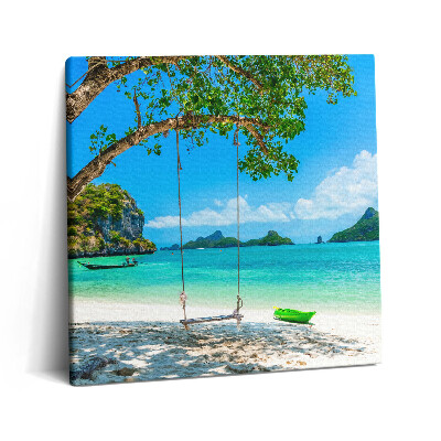 Tablou pe pânză canvas 60x60 Insulă însorită din Thailanda
