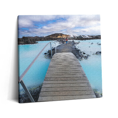 Tablou pe pânză canvas 60x60 Atracție în Islanda