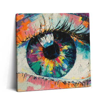 Tablou pe pânză canvas 60x60 Pupila ochiului uman