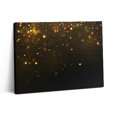 Pictură pe pânză 80x60 Sclipici auriu