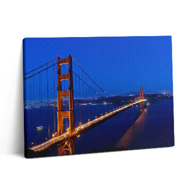 Pictură pe pânză 80x60 Vedere a podului Golden Gate
