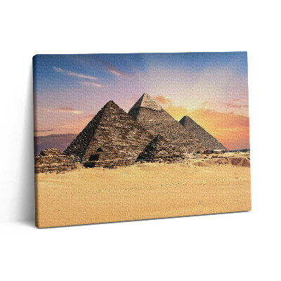 Pictură pe pânză 80x60 Piramide egiptene în deșert