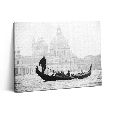 Pictură pe pânză 80x60 Gondolă cu vedere la oraș