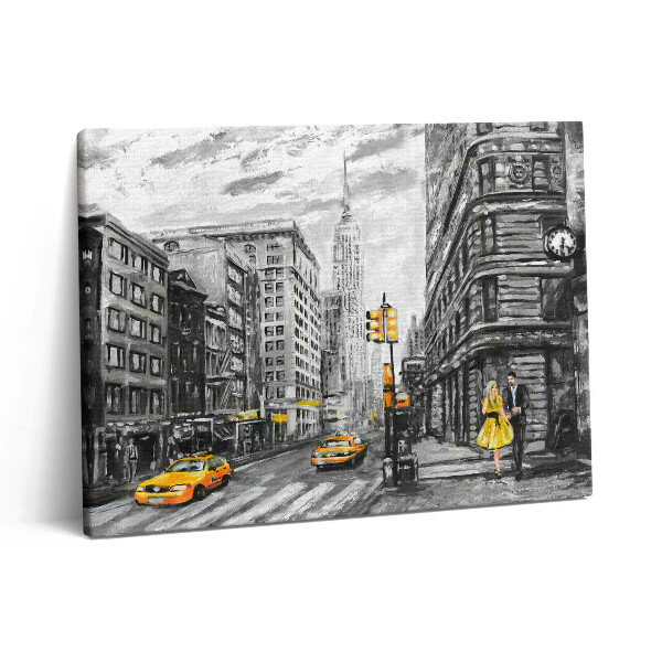 Pictură pe pânză 80x60 Străzile din Empire State Building